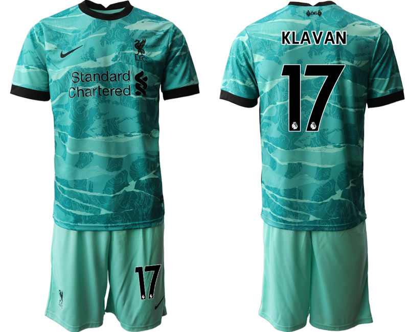 Men 2020-2021 club Liverpool away #17 green Soccer Jerseys
